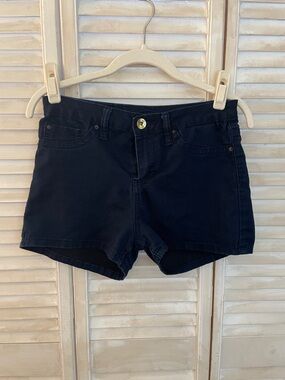 YMI Dark Blue Stretch Denim Shorts